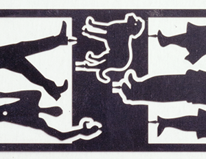 Edelstahl Silhouettefiguren 1:50