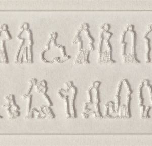 Acrylglas-Silhouettefiguren 1:200