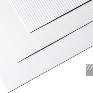 Polystyrol Welle weiß, durchgeprägt, verschiedene Dimensionen - w = 1,0-2,0 mm