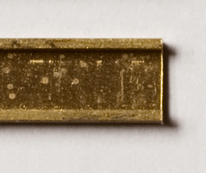 Messing C-Profil, verschiedene Dimensionen - L = 1000 mm