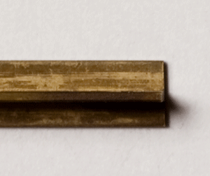 Messing T-Profil, verschiedene Dimensionen - L = 1000 mm
