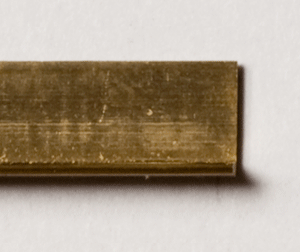 Messing L-Profil ungleichseitig, verschiedene Dimensionen - L = 1000 mm