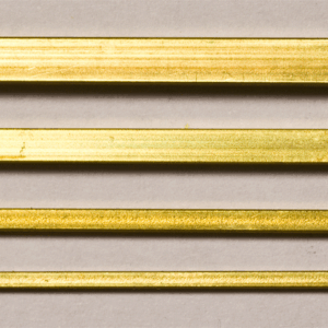 Messing Quadratrohr, verschiedene Dimensionen - L = 1000 mm