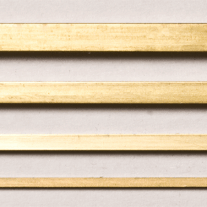 Messing Vierkantstange, verschiedene Dimensionen - L = 1000 mm