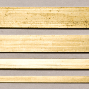 Messing Flachstange, verschiedene Formate - L = 1000 mm