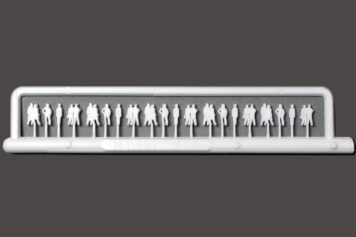 Silhouettefiguren weiß 1:250