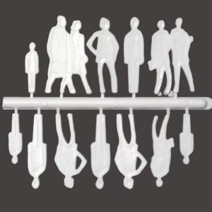 Silhouettefiguren weiß 1:50