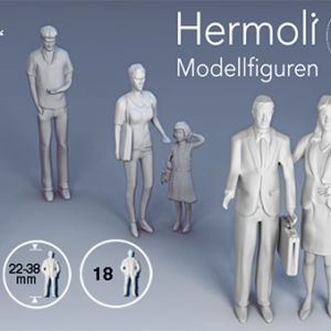Figuren naturalistisch weiß 1:50, stehend ”Hermoli”