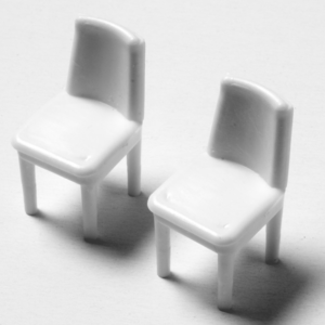 Stühle weiß 1:25
