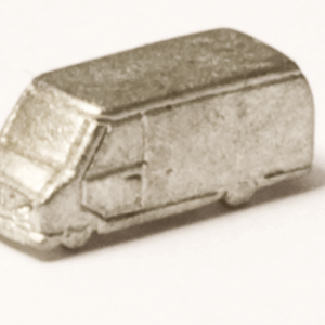 Lieferwagen Zinnguß silbrig 1:500