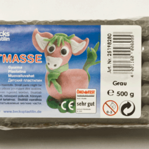 Plastilin grau / schwarz / weiß, 500 g
