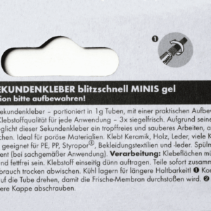 UHU Sekundenkleber Gel Minis 3 x 1 g
