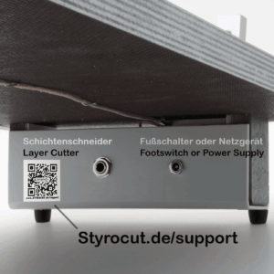 Hartschaumsäge Styrocut 3 mit Fußschalter