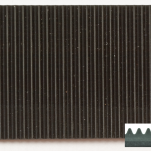 Gummi Feinriefenmatte schwarz, verschiedene Formate - 3,0 mm